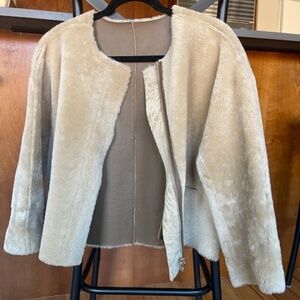 Shearling reversible jacket by Maje